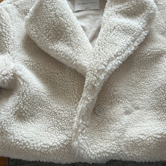 Aritzia Sherpa cropped coat - Picture 3 of 5